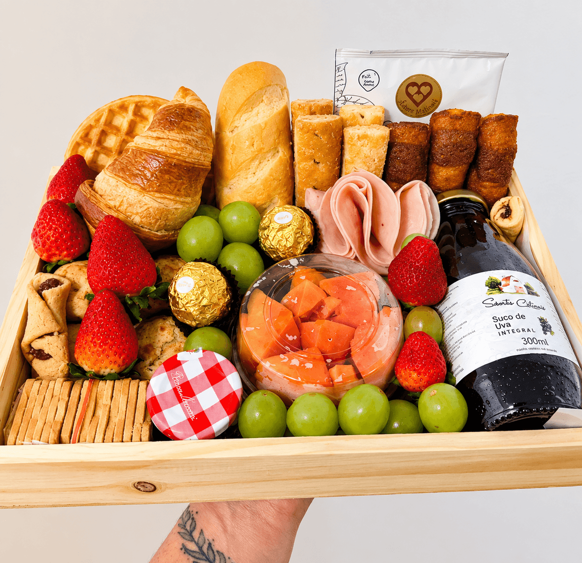 Café da manhã completo da Sabores Matinais
